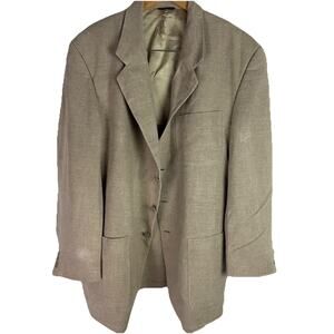 Banana Republic 100% Linen Men’s Tan Blazer Coat Jacket‎ Summer